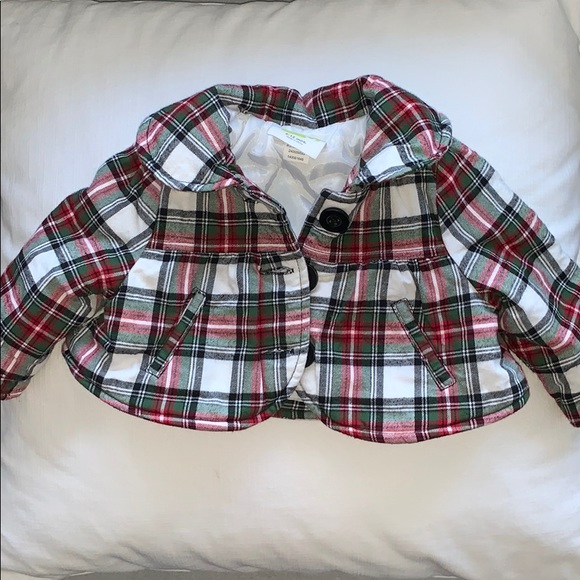 FREE WITH ANOTHER ITEM Crazy 8 | holiday plaid jacket cardigan - Picture 1 of 4
